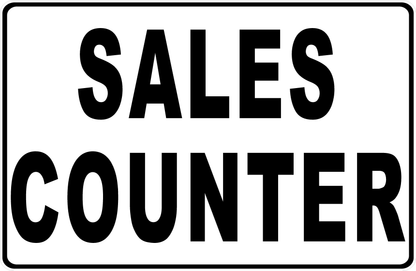 Sales Counter Sign 