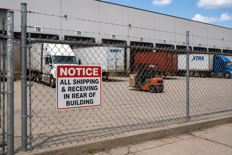 Shipping & Receiving Signs