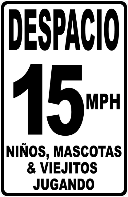 Slow (Your Choice) MPH Children Pets and Old Folks at Play Sign