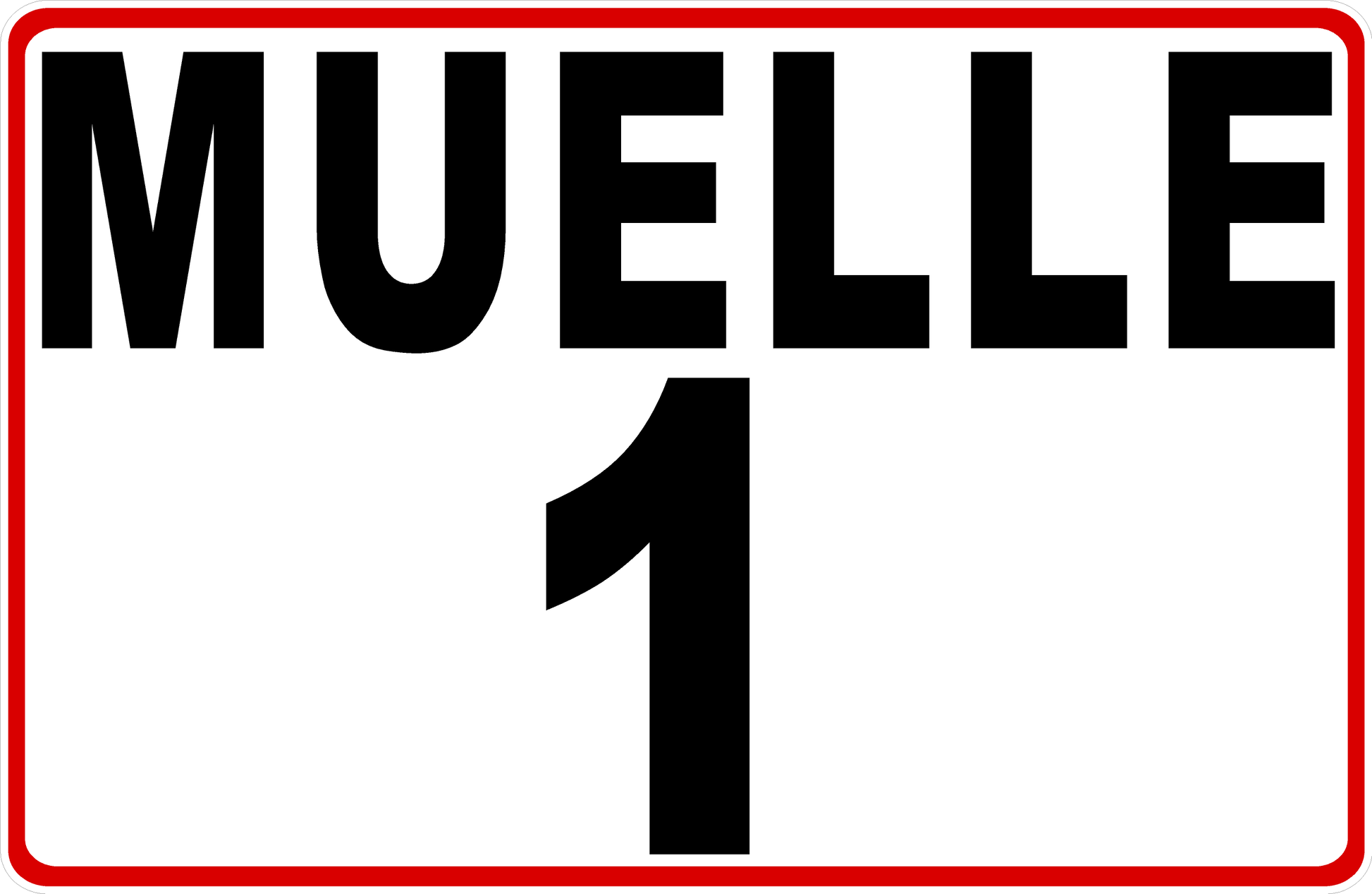 Spanish Dock Numbering Decal