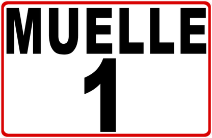 Spanish Dock Numbering Decal