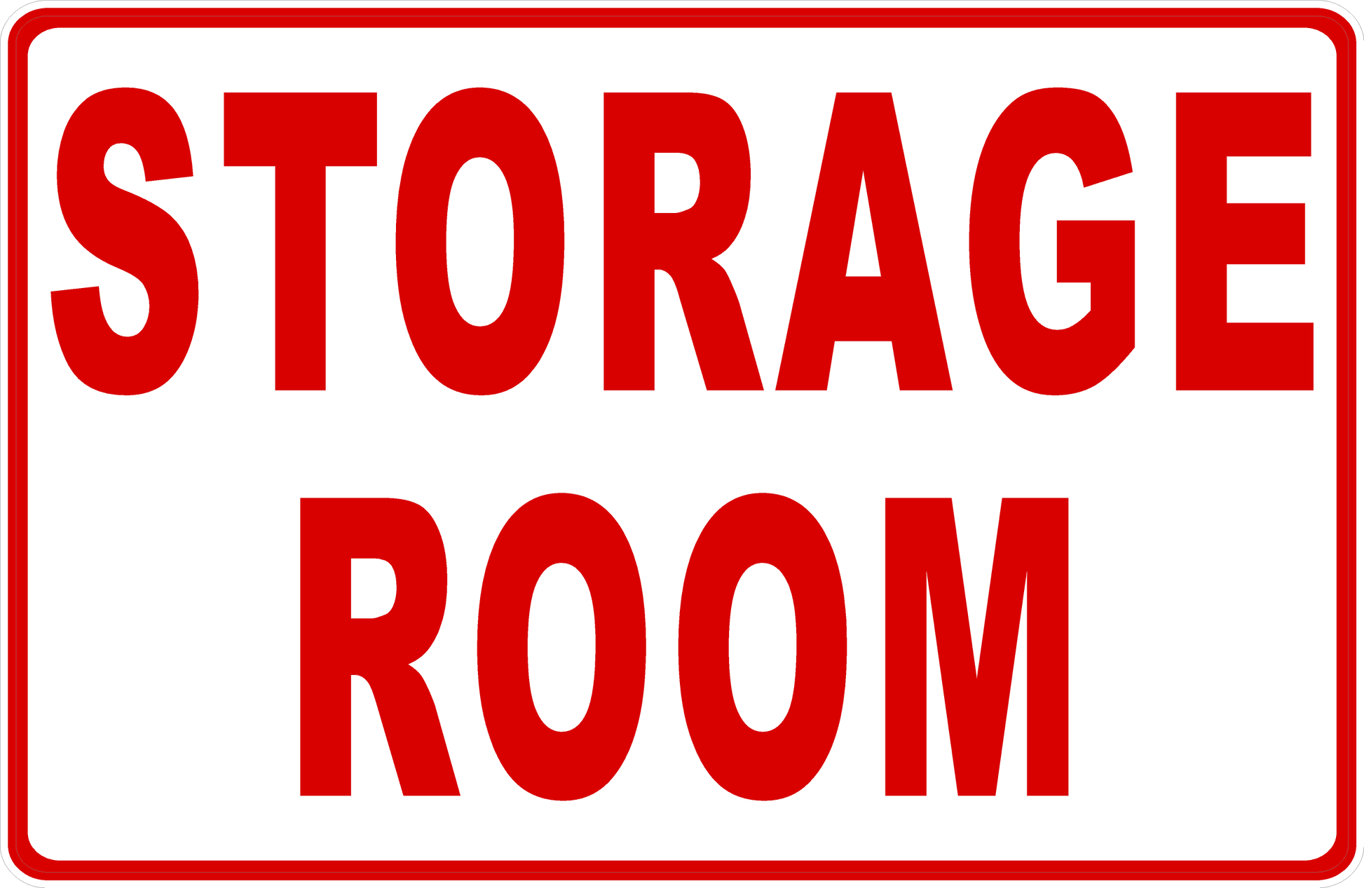 Storage Room Decal