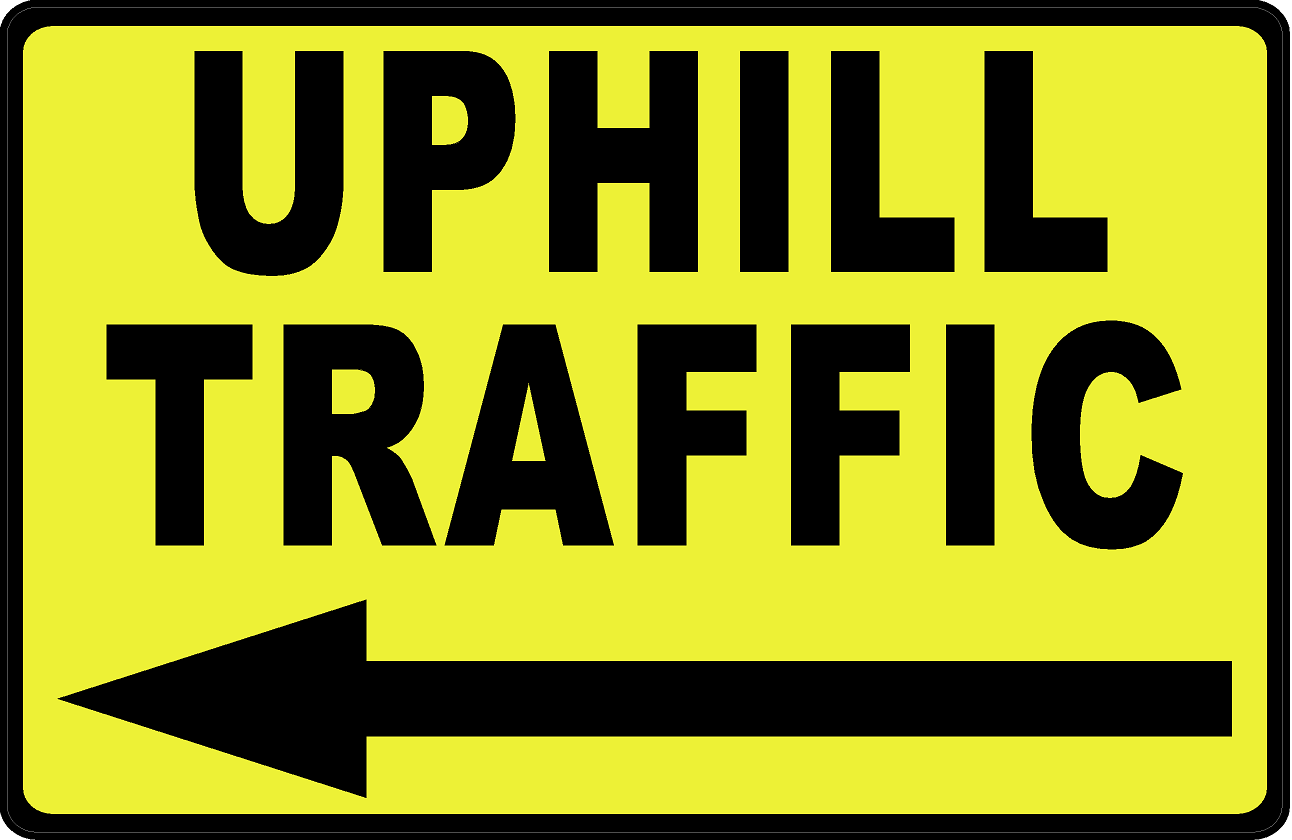 Uphill Traffic with Left or Right Arrow