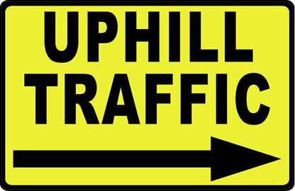 Uphill Traffic with Left or Right Arrow