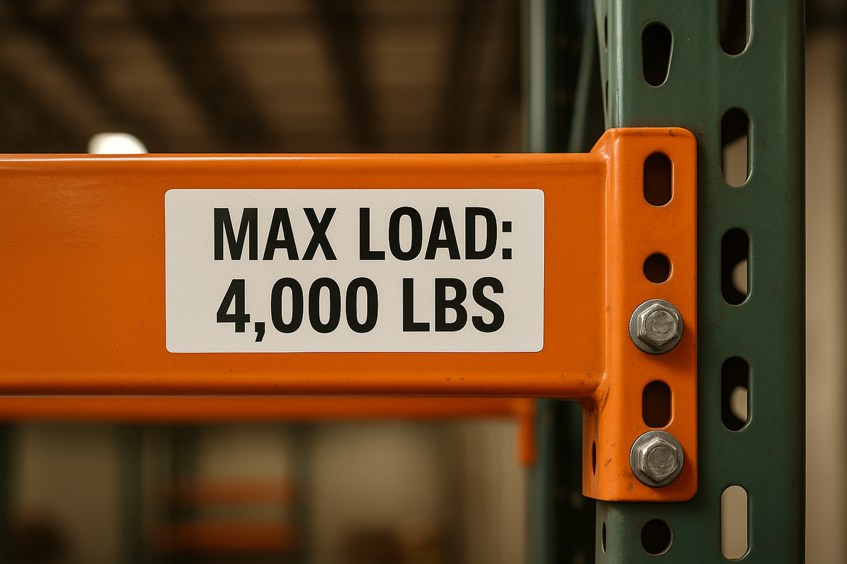 Rack Safety & Capacity Signs