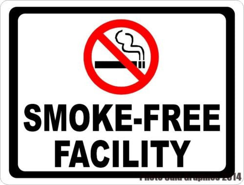 Smoke Free Facility Sign