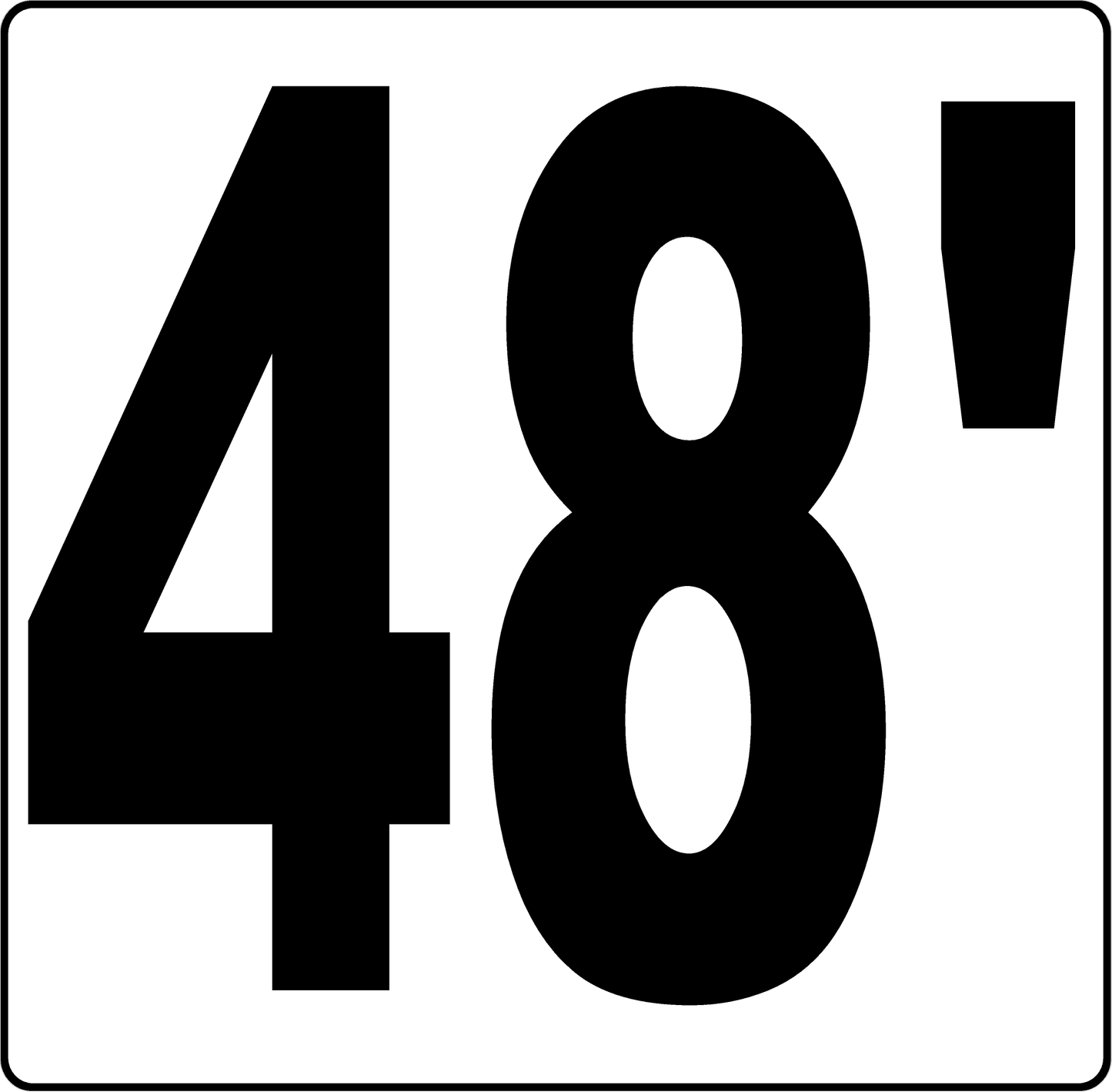 Semi Truck Length Indicator Decal