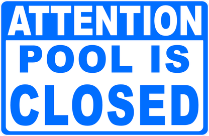 Attention Pool Is Open or Closed Sign