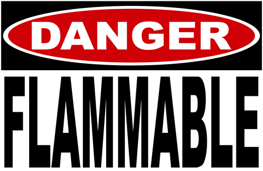 Danger Flammable Sign