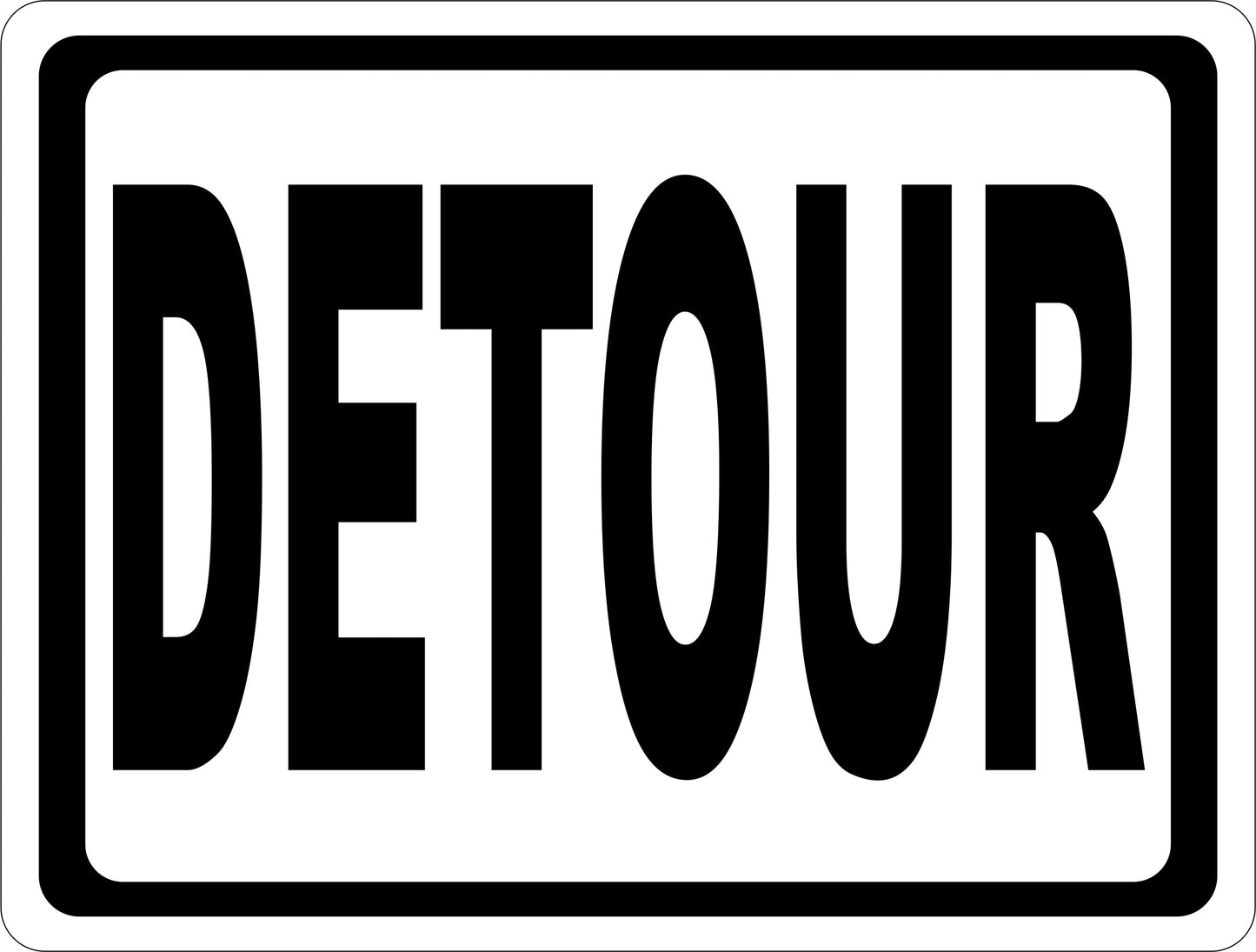 Detour Sign