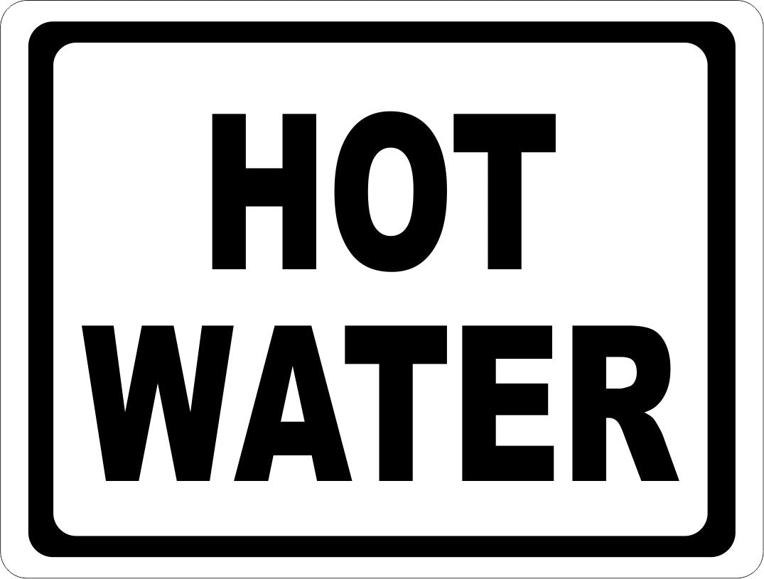 Hot Water Sign
