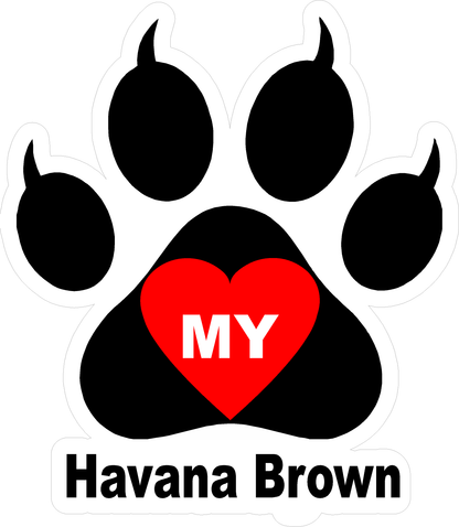 I Love My Cat (Choice of Breed) Decal