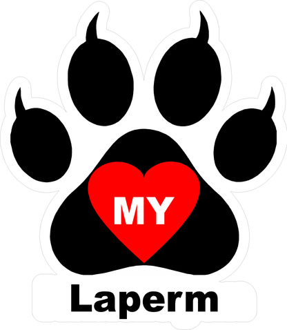 I Love My Cat (Choice of Breed) Decal