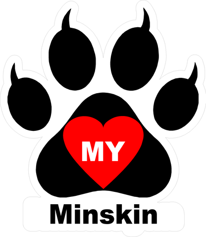 I Love My Cat (Choice of Breed) Decal