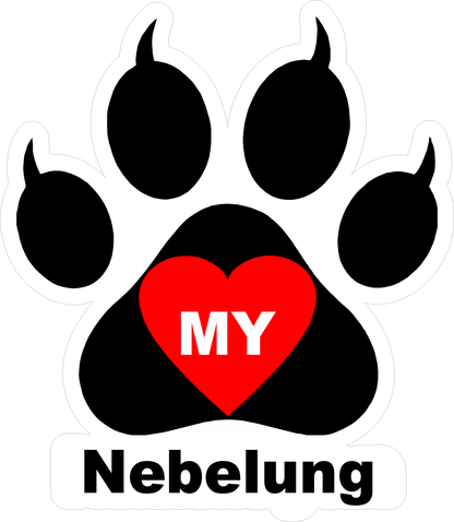 I Love My Cat (Choice of Breed) Decal