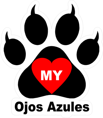 I Love My Cat (Choice of Breed) Decal