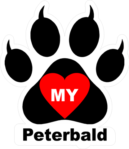 I Love My Cat (Choice of Breed) Decal