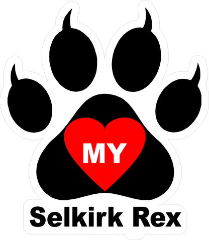 I Love My Cat (Choice of Breed) Decal