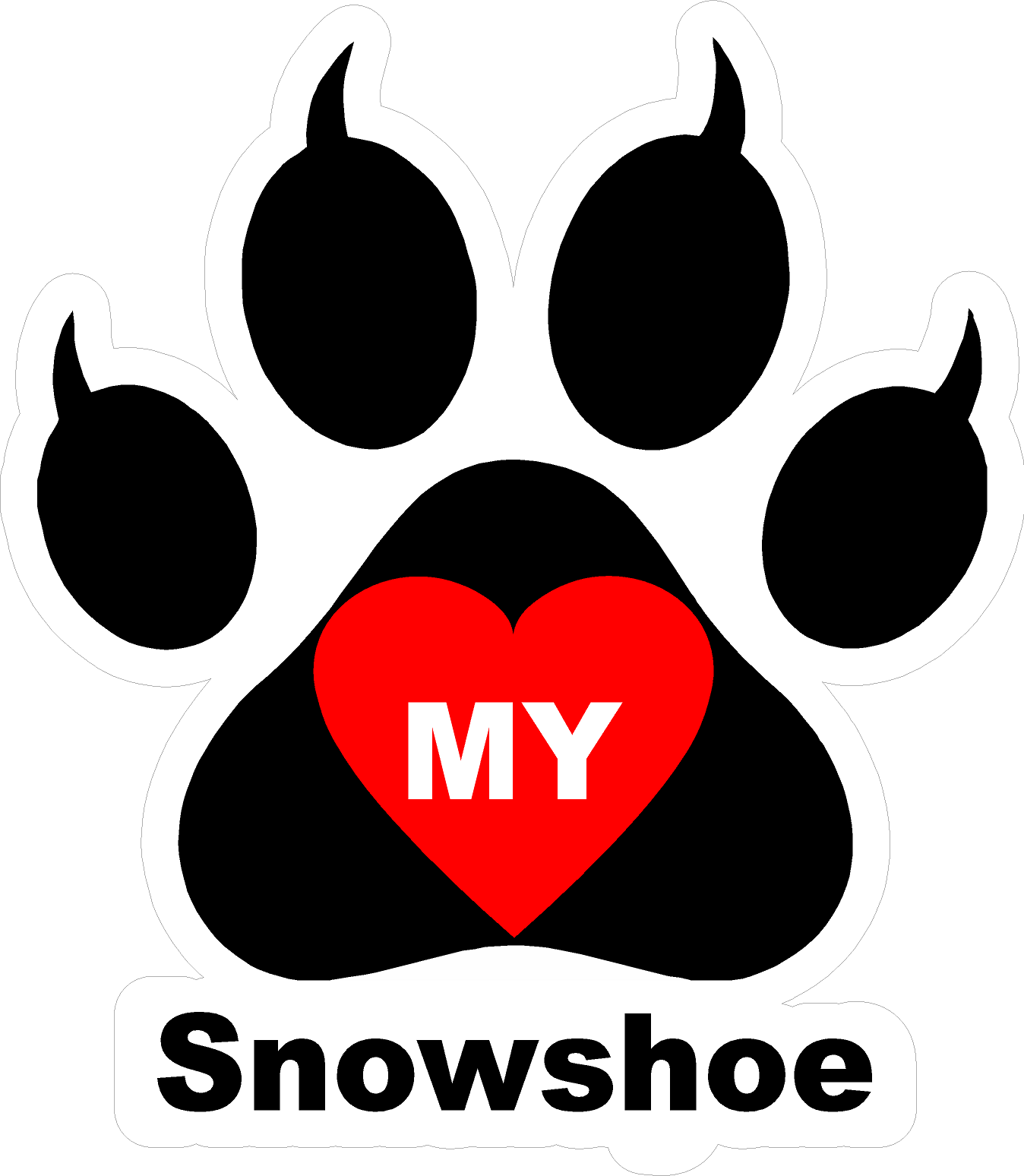 I Love My Cat (Choice of Breed) Decal