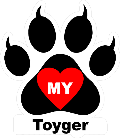 I Love My Cat (Choice of Breed) Decal
