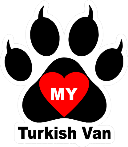 I Love My Cat (Choice of Breed) Decal