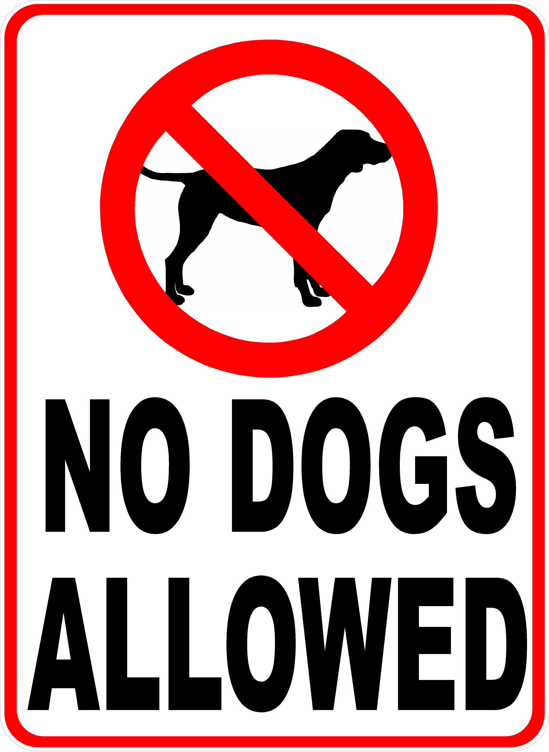 No Dogs Allowed Sign