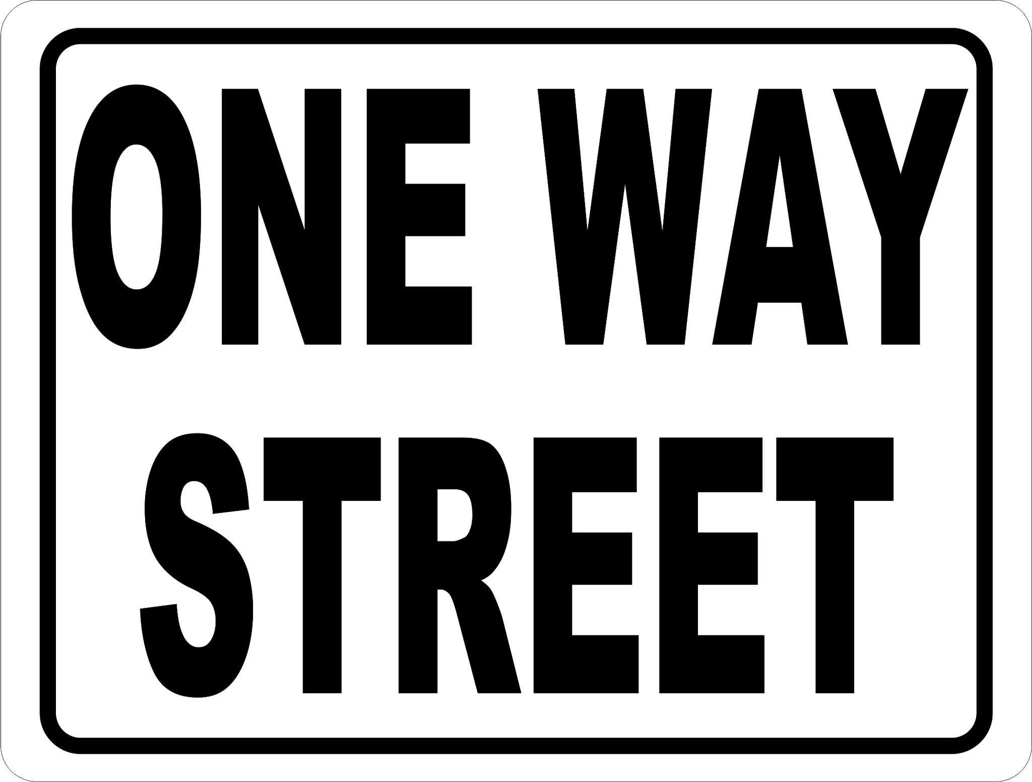 One Way Street Sign – signs by salagraphics