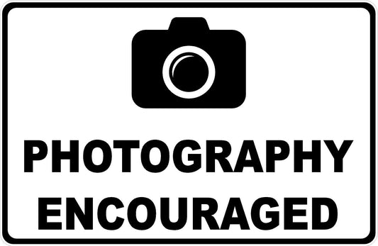 Photography Encouraged Sig