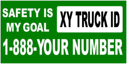 Safety is My Goal Fleet Vehicle Decal Customizable