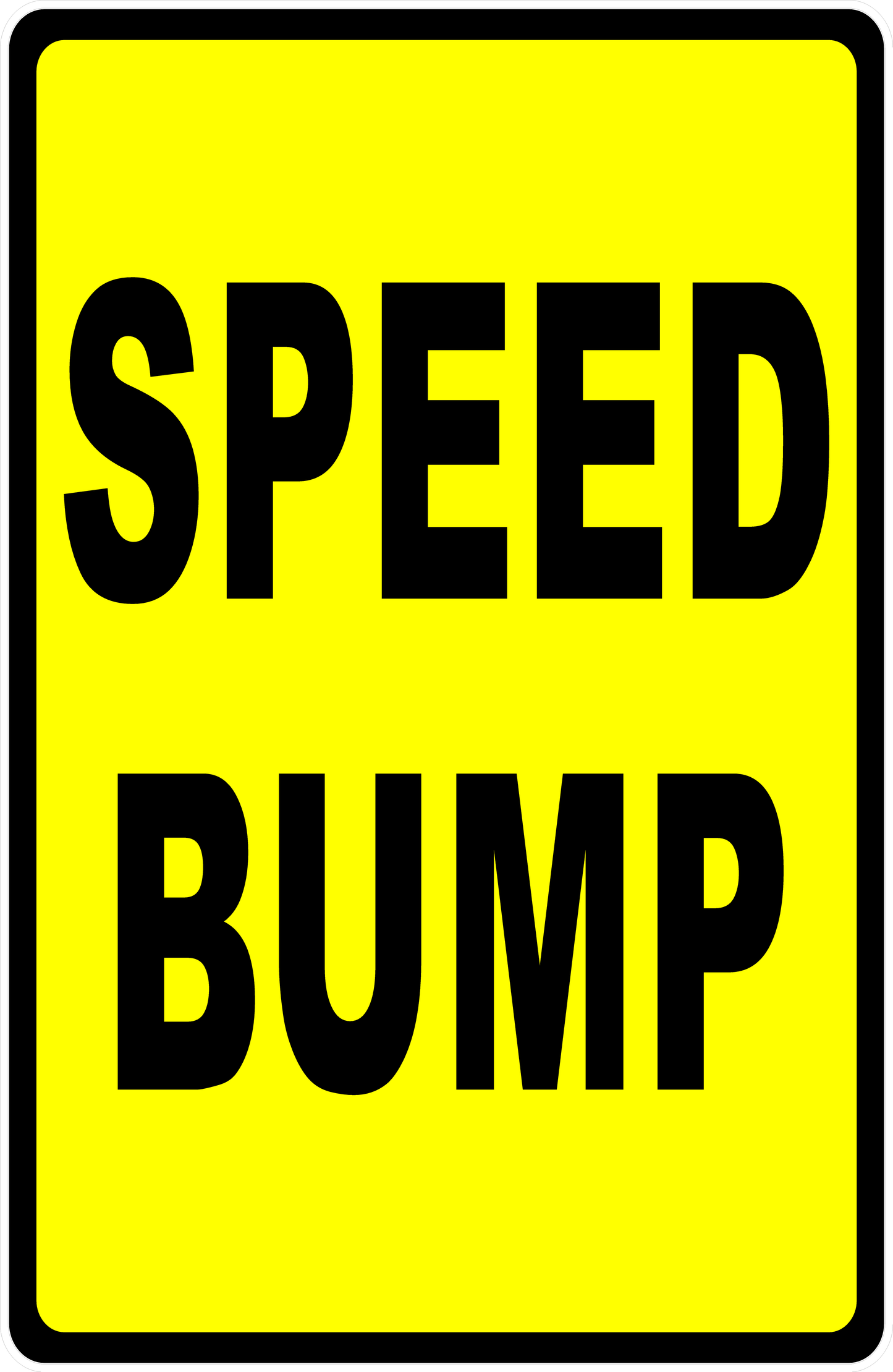 Speed Bump Sign
